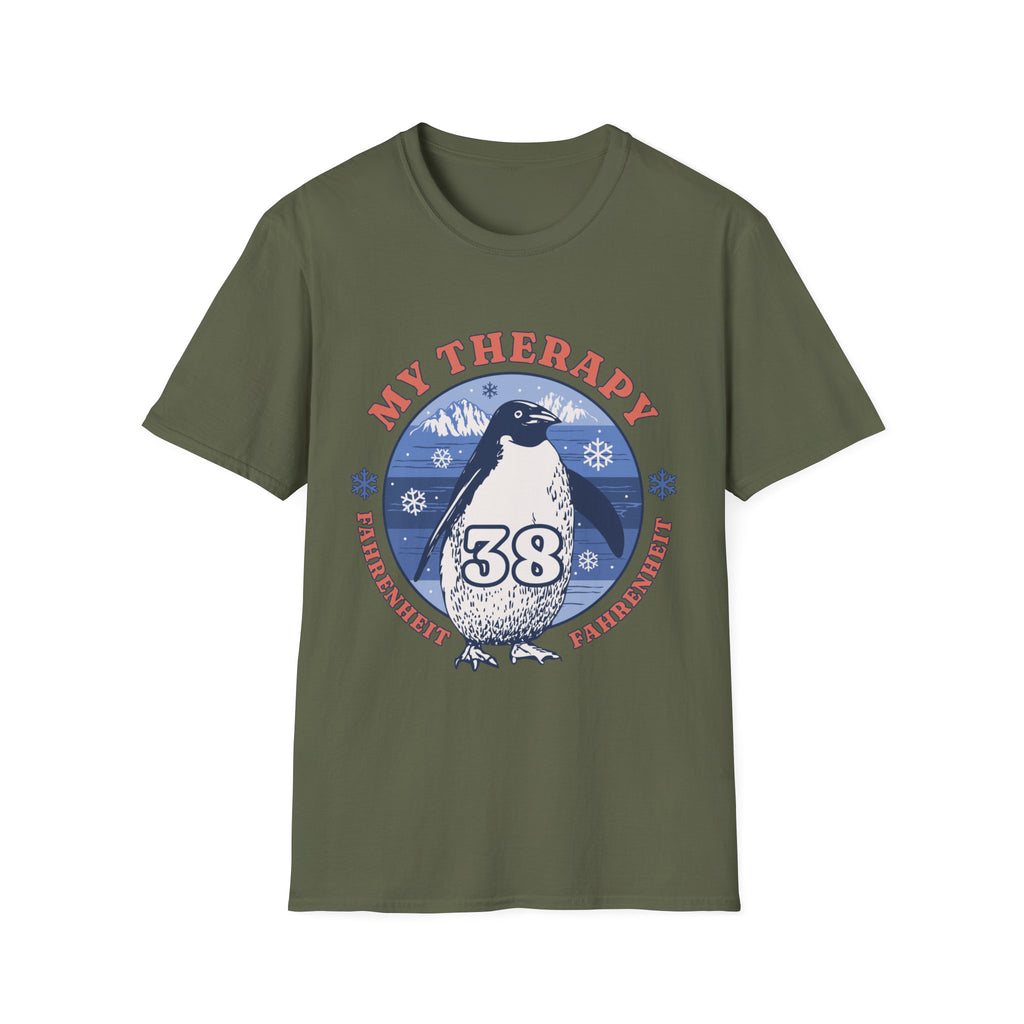 My Therapy Penguin T-Shirt with Fun Print