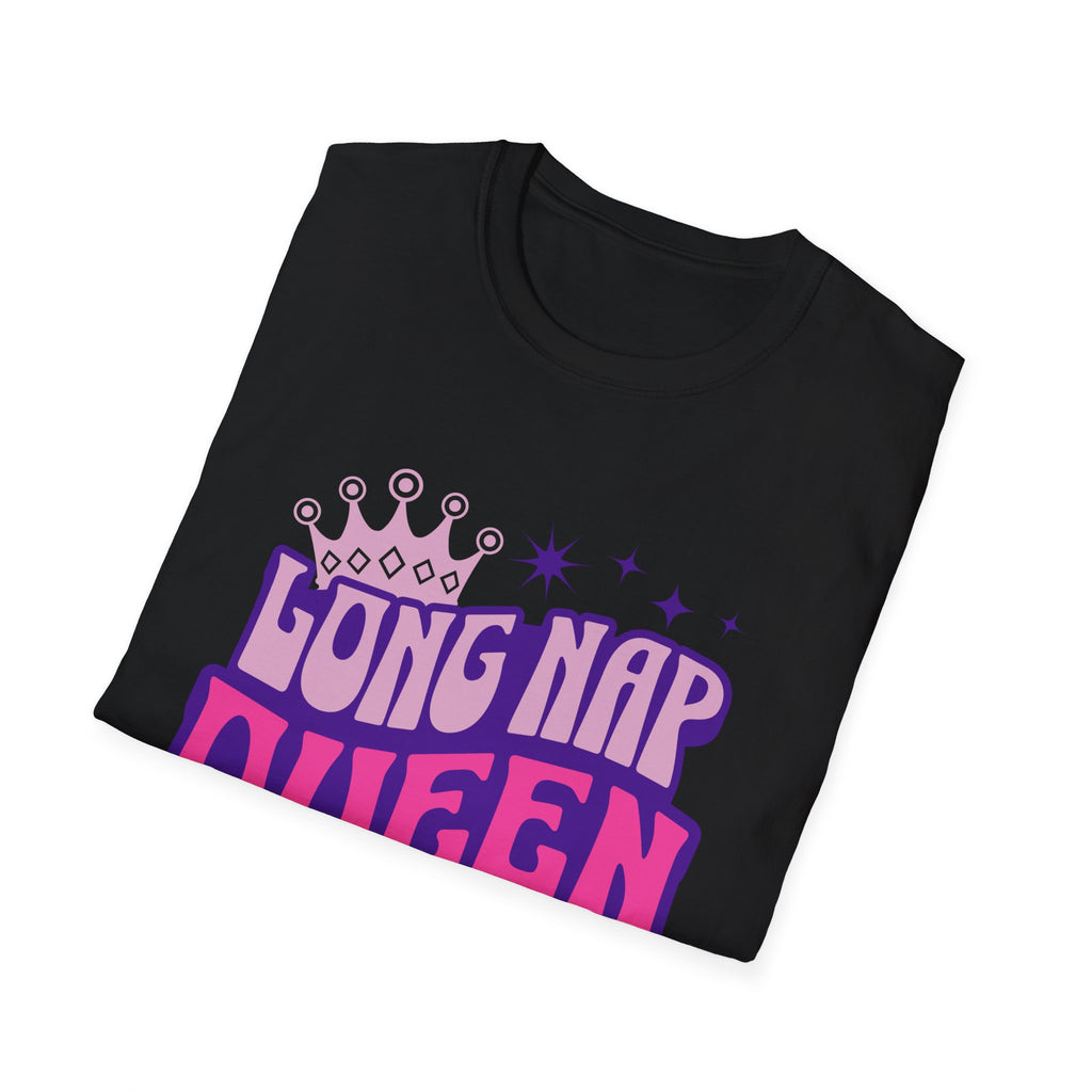 Long Nap Queen Graphic T-Shirt for Comfortable Relaxation