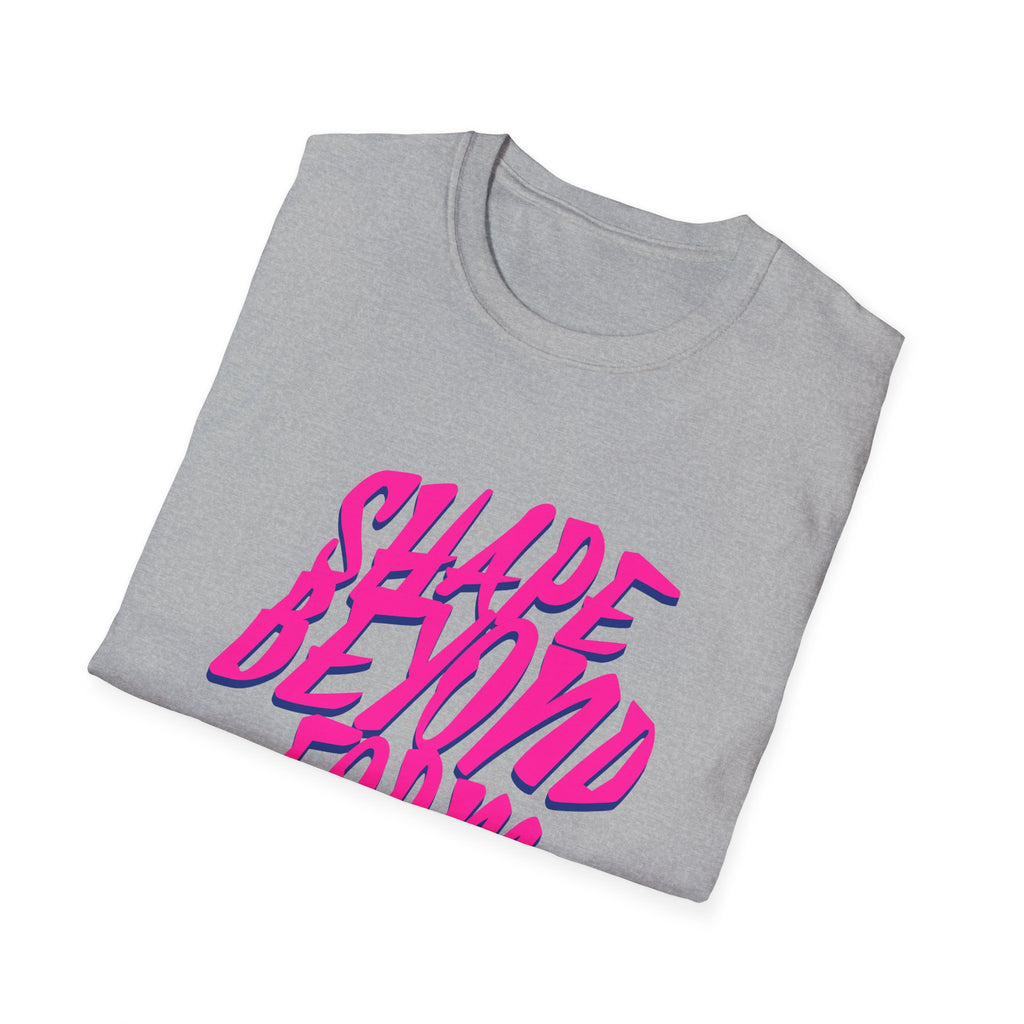 Shape Beyond Form T-shirt with Unique Typography Design