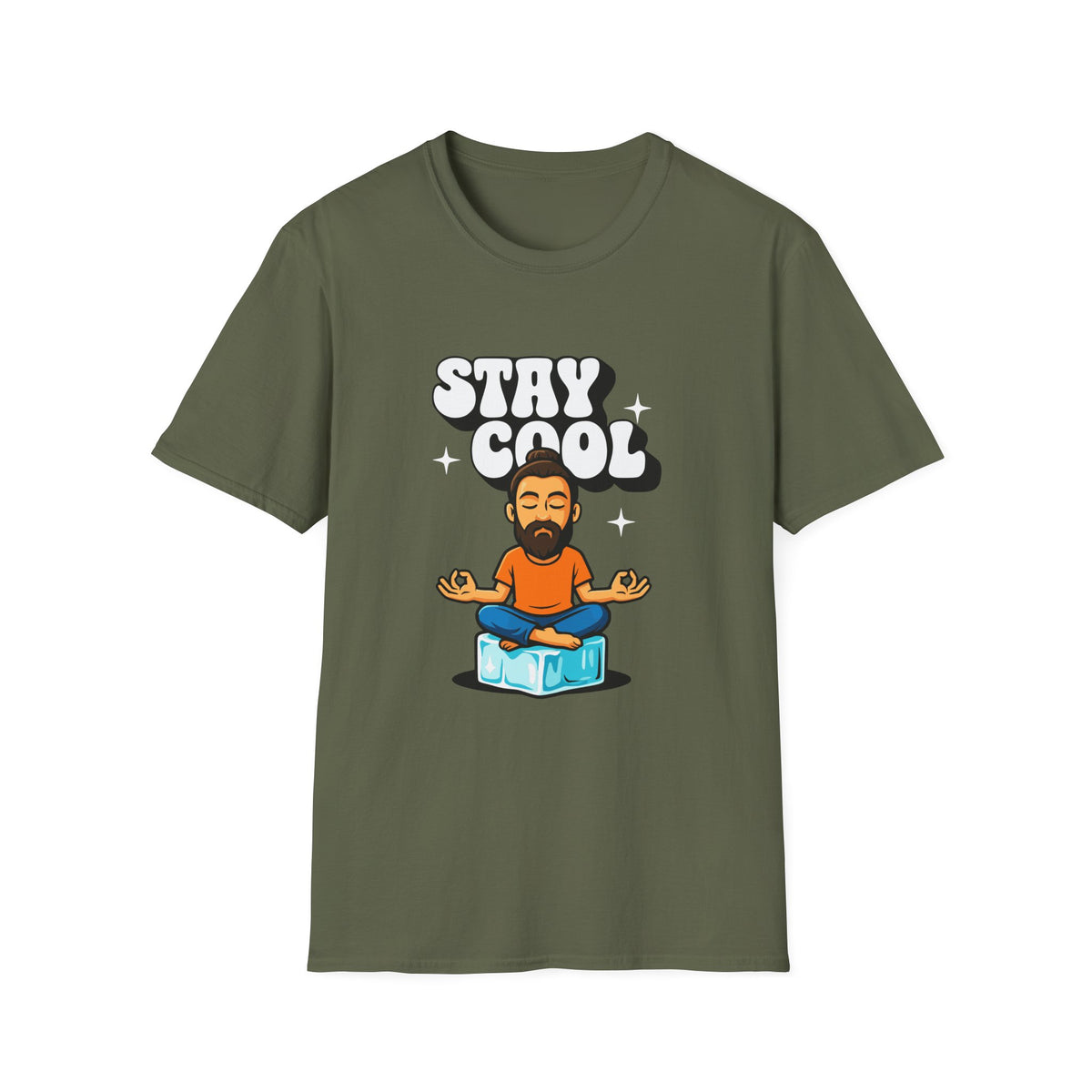 Stay Cool Man Graphic T-shirt with Chill Design
