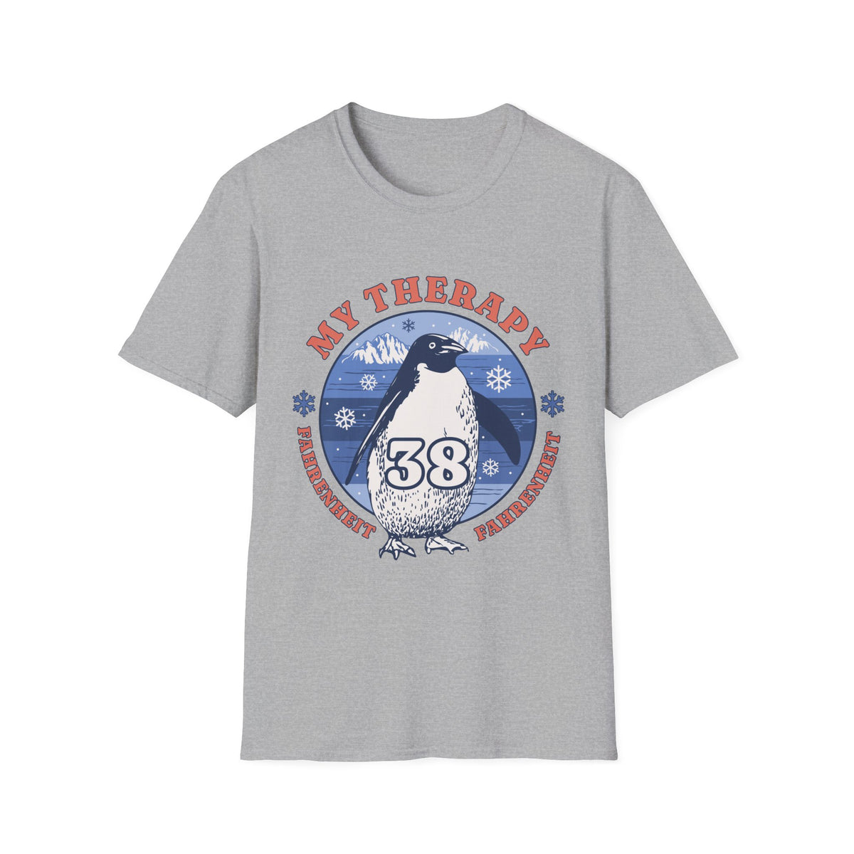 My Therapy Penguin T-Shirt with Fun Print