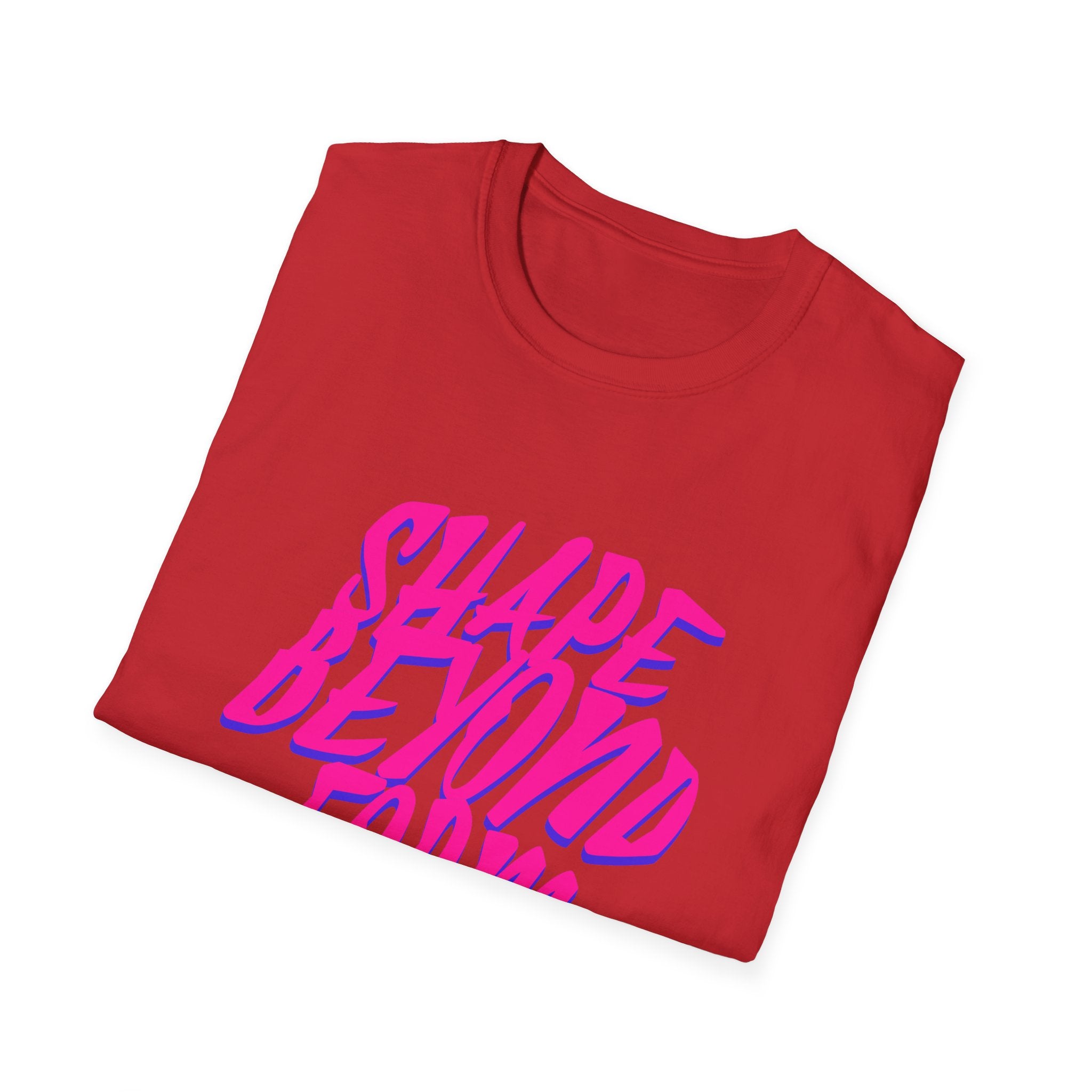 Shape Beyond Form T-shirt with Unique Typography Design