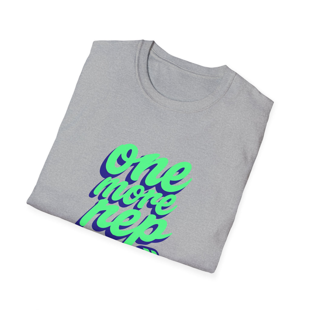 One More Rep Dumbbells Motivational Fitness T-Shirt