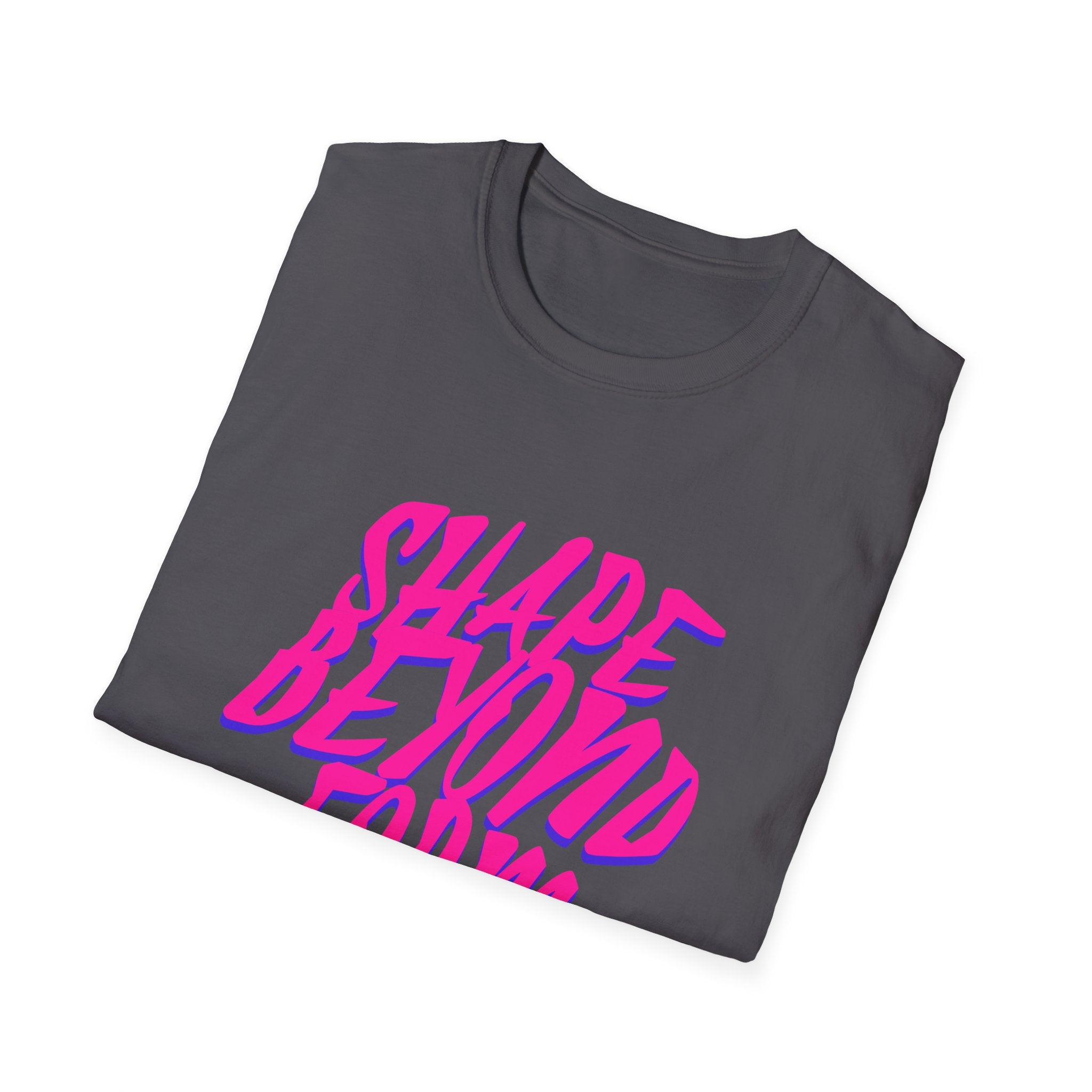 Shape Beyond Form T-shirt with Unique Typography Design
