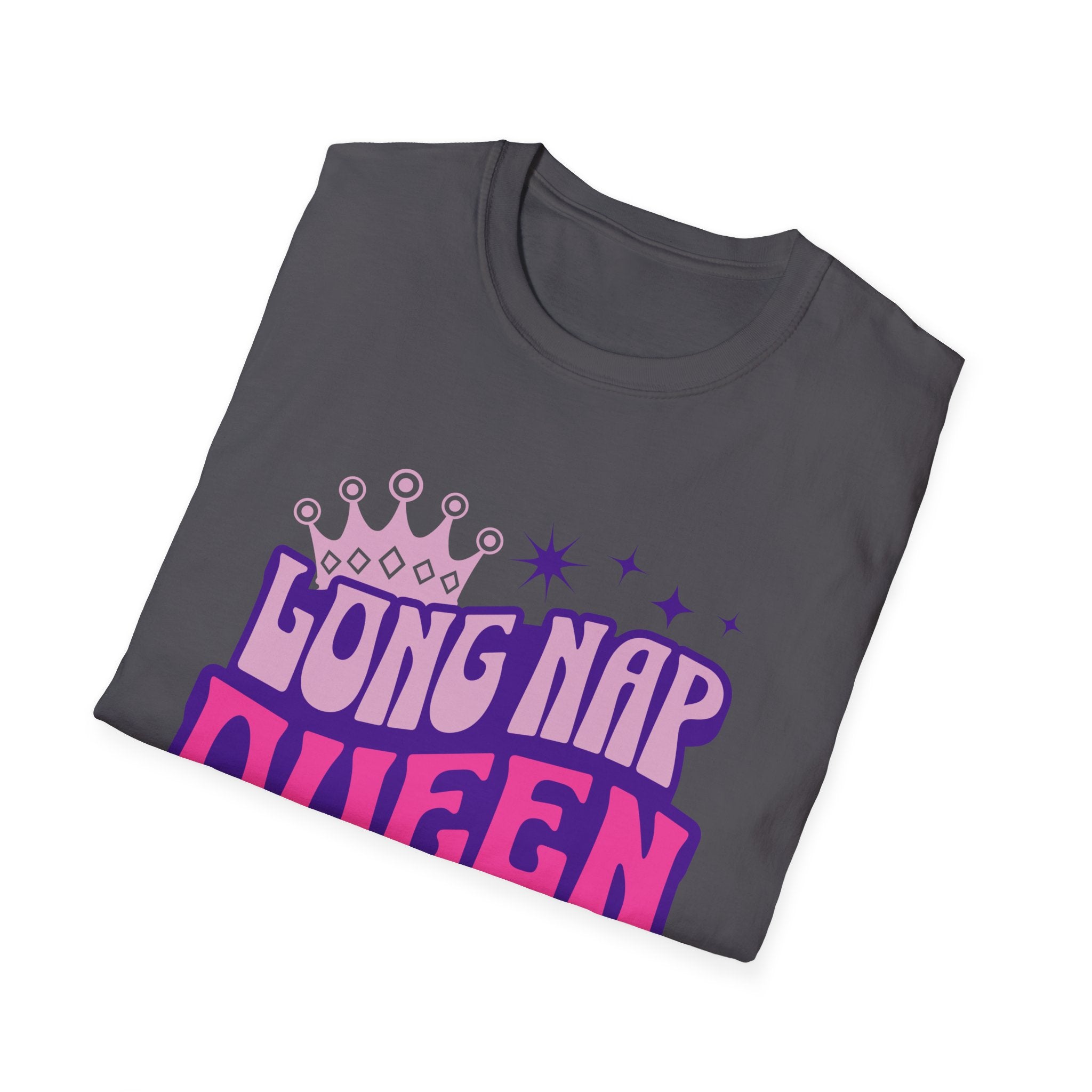 Long Nap Queen Graphic T-Shirt for Comfortable Relaxation
