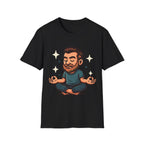 Meditating Man Graphic T-shirt for Mindfulness Enthusiasts