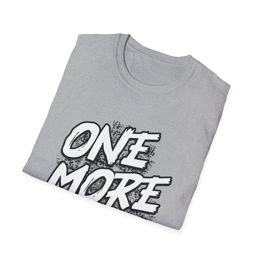 Motivational Fitness T-Shirt with One More Rep Design