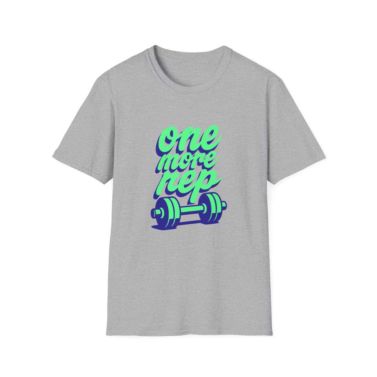 One More Rep Dumbbells Motivational Fitness T-Shirt