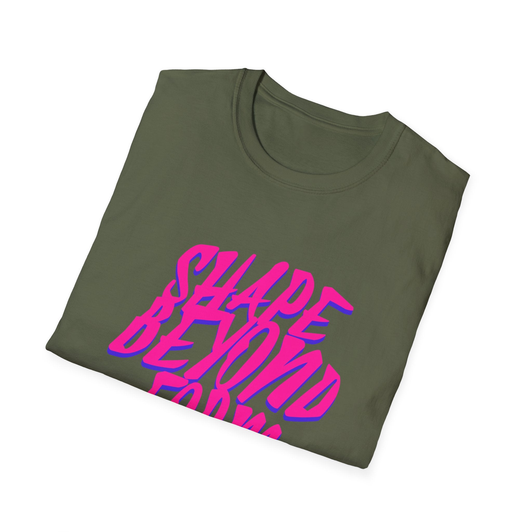 Shape Beyond Form T-shirt with Unique Typography Design