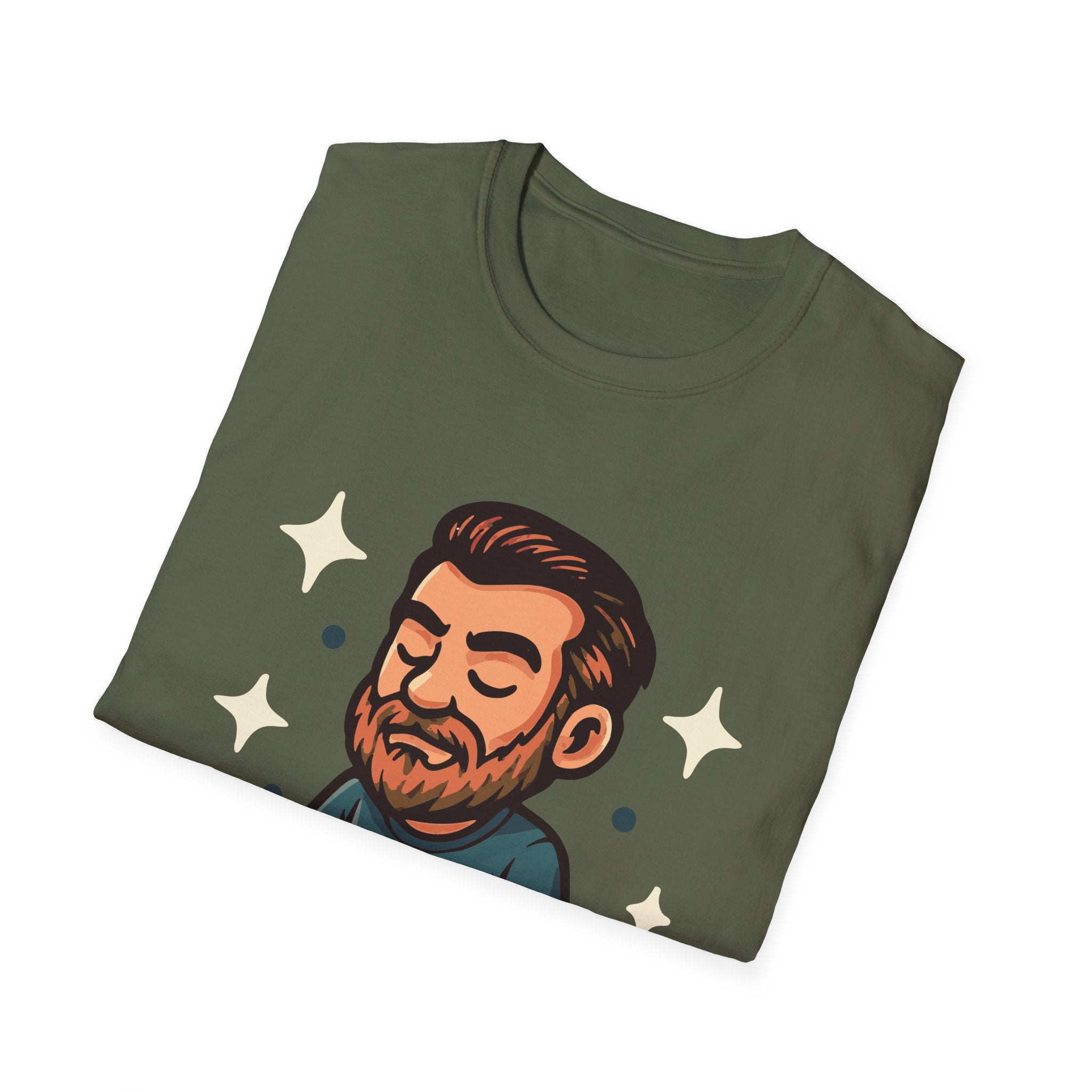 Meditating Man Graphic T-shirt for Mindfulness Enthusiasts