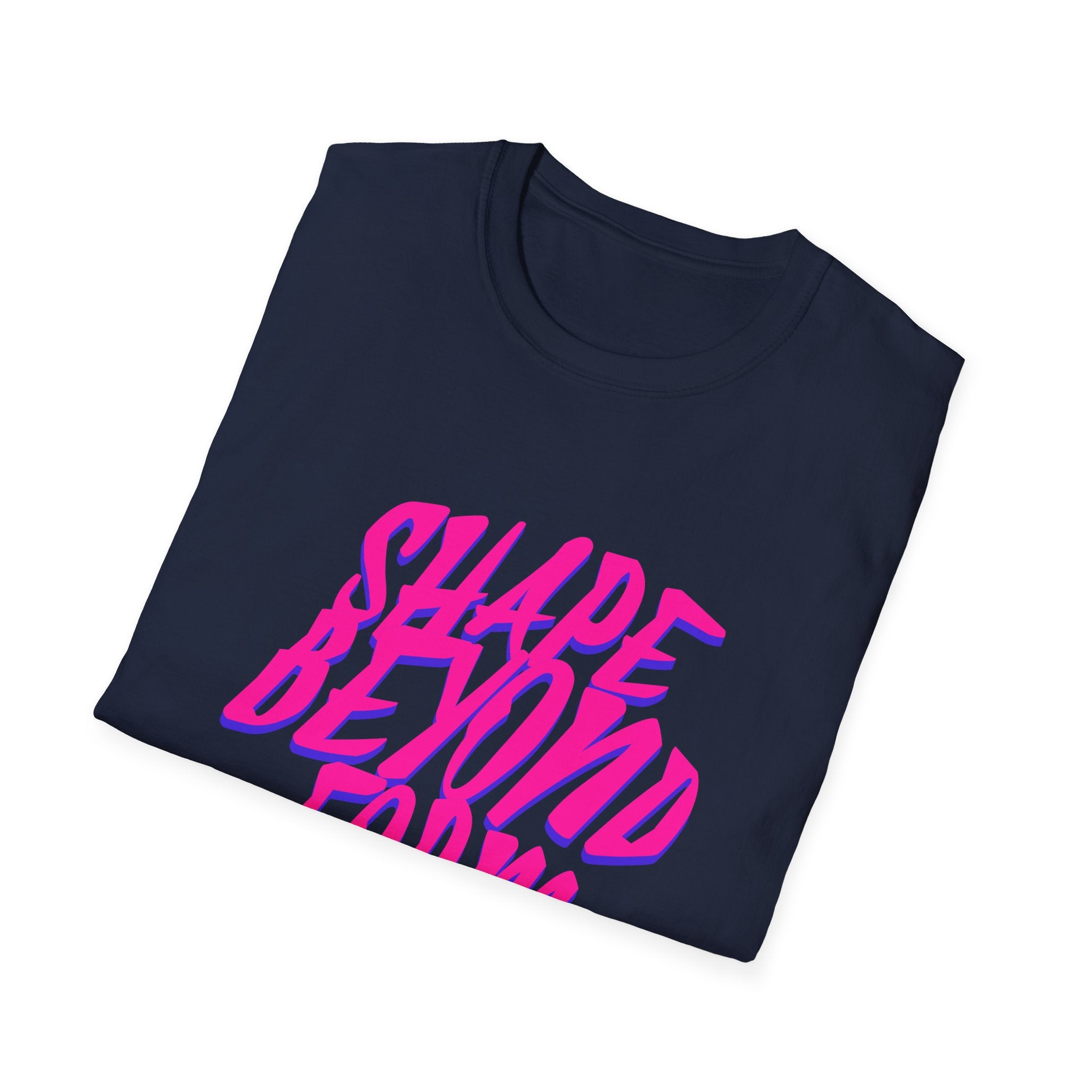 Shape Beyond Form T-shirt with Unique Typography Design