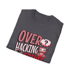 Overhacking Solves Nothing T-shirt with Robots Design