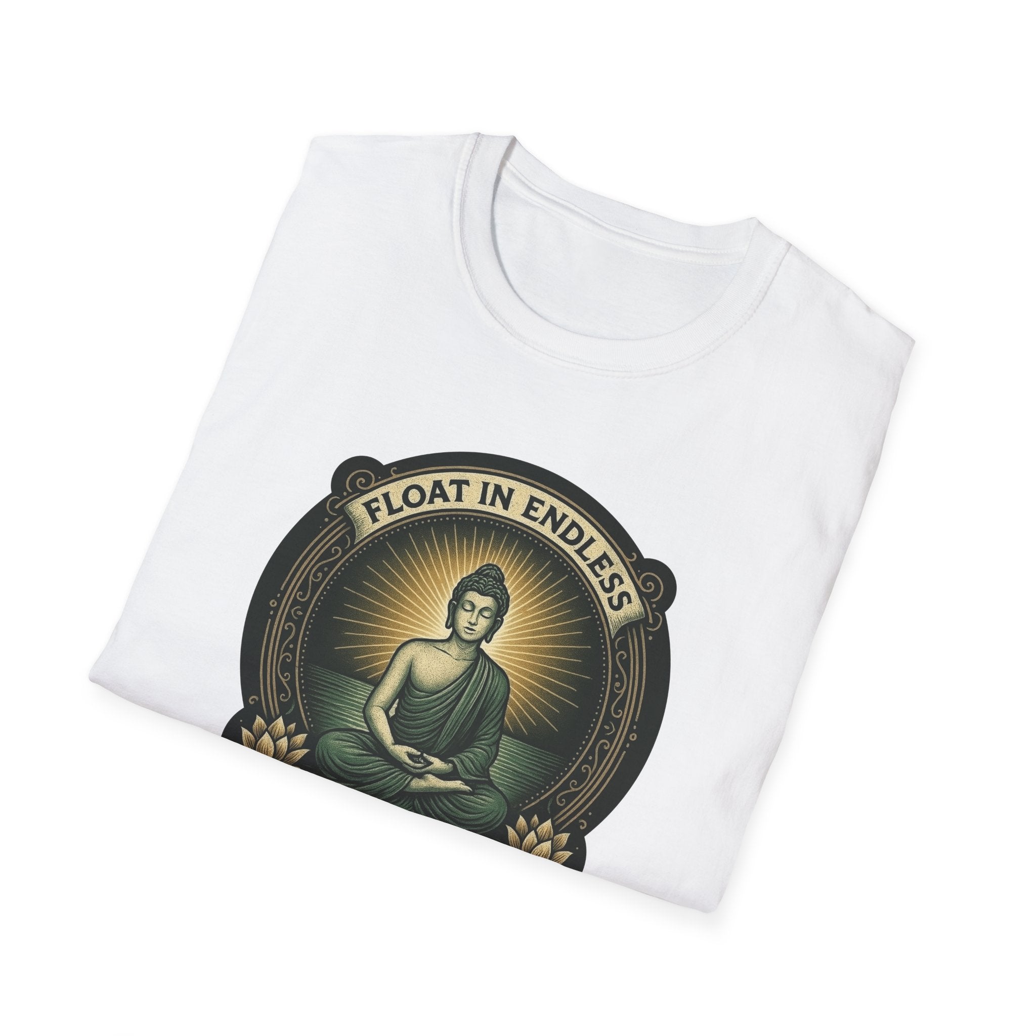 Float in Endless Inner Stillness – Buddha Meditation Graphic Tee