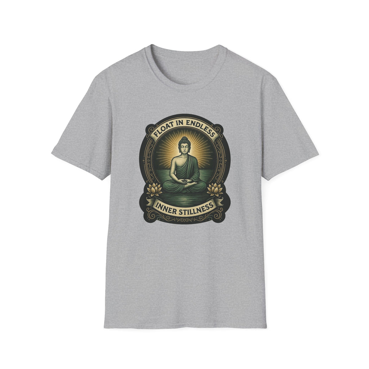 Float in Endless Inner Stillness – Buddha Meditation Graphic Tee